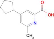 4-Cyclopentyl-6-methylpicolinic acid