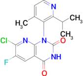 7-Chloro-6-fluoro-1-(2-isopropyl-4-methylpyridin-3-yl)pyrido[2,3-d]pyrimidine-2,4(1H,3H)-dione