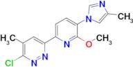 3-Chloro-6-(6-methoxy-5-(4-methyl-1H-imidazol-1-yl)pyridin-2-yl)-4-methylpyridazine