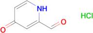 4-oxo-1,4-dihydropyridine-2-carbaldehyde hydrochloride