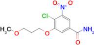 4-Chloro-3-(3-methoxypropoxy)-5-nitrobenzamide