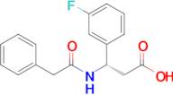 (S)-3-(3-Fluorophenyl)-3-(2-phenylacetamido)propanoic acid