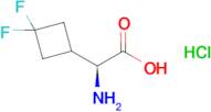 (S)-2-Amino-2-(3,3-difluorocyclobutyl)acetic acid hydrochloride