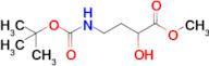 Methyl 4-((tert-butoxycarbonyl)amino)-2-hydroxybutanoate