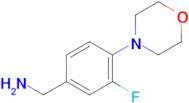 (3-Fluoro-4-morpholinophenyl)methanamine