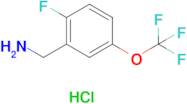 (2-Fluoro-5-(trifluoromethoxy)phenyl)methanamine hydrochloride