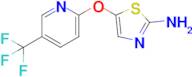5-((5-(Trifluoromethyl)pyridin-2-yl)oxy)thiazol-2-amine