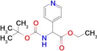 Ethyl 2-((tert-butoxycarbonyl)amino)-2-(pyridin-4-yl)acetate