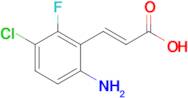 (E)-3-(6-Amino-3-chloro-2-fluorophenyl)acrylic acid