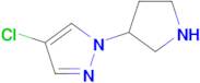 4-Chloro-1-(pyrrolidin-3-yl)-1H-pyrazole