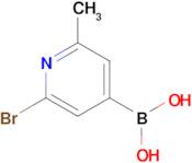 (2-Bromo-6-methylpyridin-4-yl)boronic acid