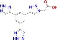 2-{4-[3,5-bis(2H-1,2,3-triazol-4-yl)phenyl]-1H-1,2,3-triazol-1-yl}acetic acid