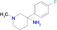 3-(4-Fluorophenyl)-1-methylpiperidin-3-amine