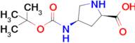 (2R,4R)-4-((tert-Butoxycarbonyl)amino)pyrrolidine-2-carboxylic acid