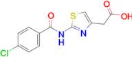 {2-[(4-Chlorobenzoyl)amino]-1,3-thiazol-4-yl}acetic acid