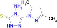 4-amino-3-(3,5-dimethyl-1H-pyrazol-1-yl)-4,5-dihydro-1H-1,2,4-triazole-5-thione