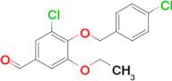 3-Chloro-4-[(4-chlorobenzyl)oxy]-5-ethoxybenzaldehyde