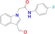 N-(4-Fluorophenyl)-2-(3-formyl-1h-indol-1-yl)acetamide