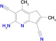 2-Amino-4,6-dimethyl-5h-cyclopenta[b]pyridine-3,7-dicarbonitrile