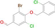 3-Bromo-5-chloro-4-[(2-chlorobenzyl)oxy]benzaldehyde