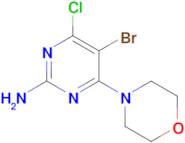 5-Bromo-4-chloro-6-morpholinopyrimidin-2-amine