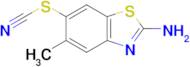 2-Amino-5-methyl-1,3-benzothiazol-6-yl thiocyanate