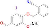 2-[(4-Formyl-2-iodo-6-methoxyphenoxy)methyl]benzonitrile