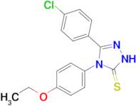 3-(4-chlorophenyl)-4-(4-ethoxyphenyl)-4,5-dihydro-1H-1,2,4-triazole-5-thione