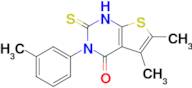 5,6-dimethyl-3-(3-methylphenyl)-2-sulfanylidene-1H,2H,3H,4H-thieno[2,3-d]pyrimidin-4-one