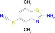 2-Amino-4,7-dimethyl-1,3-benzothiazol-5-yl thiocyanate