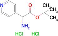 tert-Butyl 2-amino-2-(pyridin-4-yl)acetate dihydrochloride