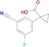 1-(3-Cyano-5-fluorophenyl)cyclopropane-1-carboxylic acid