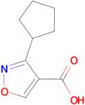 3-Cyclopentylisoxazole-4-carboxylic acid