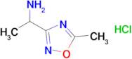 1-(5-Methyl-1,2,4-oxadiazol-3-yl)ethan-1-amine hydrochloride