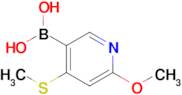 (6-Methoxy-4-(methylthio)pyridin-3-yl)boronic acid