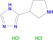 3-(pyrrolidin-3-yl)-4H-1,2,4-triazole dihydrochloride