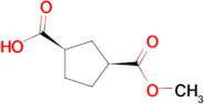 (1R,3S)-3-(Methoxycarbonyl)cyclopentane-1-carboxylic acid