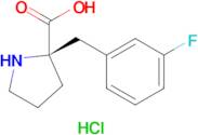 (R)-2-(3-Fluorobenzyl)pyrrolidine-2-carboxylic acid hydrochloride