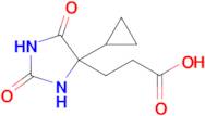 3-(4-Cyclopropyl-2,5-dioxoimidazolidin-4-yl)propanoic acid