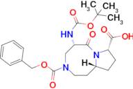 (5S,8S,10aR)-3-((Benzyloxy)carbonyl)-5-((tert-butoxycarbonyl)amino)-6-oxodecahydropyrrolo[1,2-a][1…