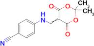 4-(((2,2-Dimethyl-4,6-dioxo-1,3-dioxan-5-ylidene)methyl)amino)benzonitrile