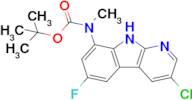 tert-Butyl (3-chloro-6-fluoro-9H-pyrido[2,3-b]indol-8-yl)(methyl)carbamate