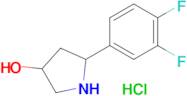 5-(3,4-Difluorophenyl)pyrrolidin-3-ol hydrochloride