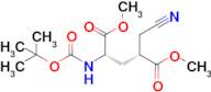 Dimethyl (2S,4R)-2-((tert-butoxycarbonyl)amino)-4-(cyanomethyl)pentanedioate