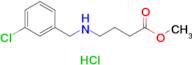 Methyl 4-((3-chlorobenzyl)amino)butanoate hydrochloride