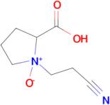 2-carboxy-1-(2-cyanoethyl)pyrrolidin-1-ium-1-olate