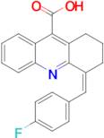 (Z)-4-(4-Fluorobenzylidene)-1,2,3,4-tetrahydroacridine-9-carboxylic acid