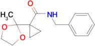 N-Benzyl-1-(2-methyl-1,3-dioxolan-2-yl)cyclopropane-1-carboxamide