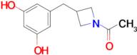 1-{3-[(3,5-Dihydroxyphenyl)methyl]azetidin-1-yl}ethan-1-one