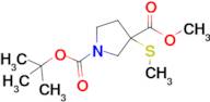 1-tert-Butyl 3-methyl 3-(methylthio)pyrrolidine-1,3-dicarboxylate